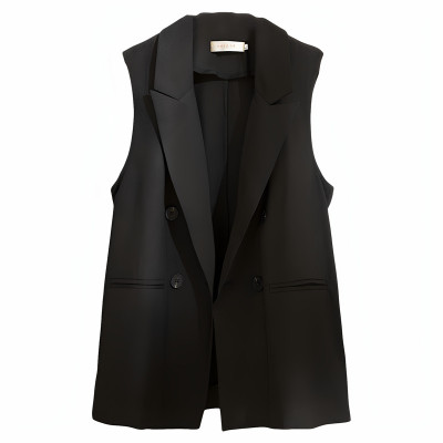 薄款天丝亚麻西装马甲女时尚夏新款2026棉麻外穿宽松大码背心马夹