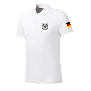 欧洲杯德国队服哈弗茨穆勒诺伊尔足球迷polo衫男女短袖t恤球衣服