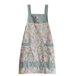 韩版时尚厨房耐脏好洗透气防污围腰家用做饭田园采茶民族风围裙