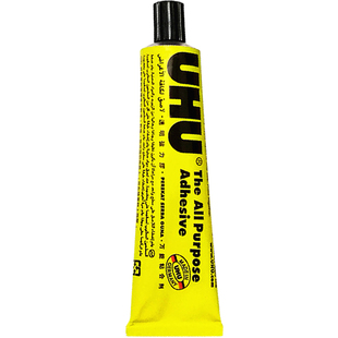 包邮德国进口UHU学生透明强力胶水模型胶木材瓷器粘鞋胶125ml软性