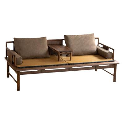 有清堂新中式黑胡桃木实木罗汉床