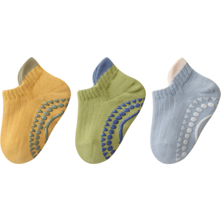 喜得瑞宝宝地板袜春秋纯棉婴幼儿室内隔凉学步袜儿童秋冬防滑袜套