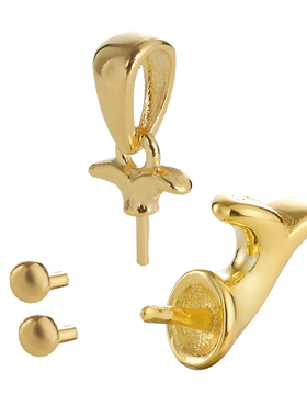 925纯银diy鲸鱼异形圆珠海豚空托