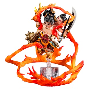 黑神话悟空哪咤乐高人仔五行积木人魔童三头六臂模型手办闹海玩具