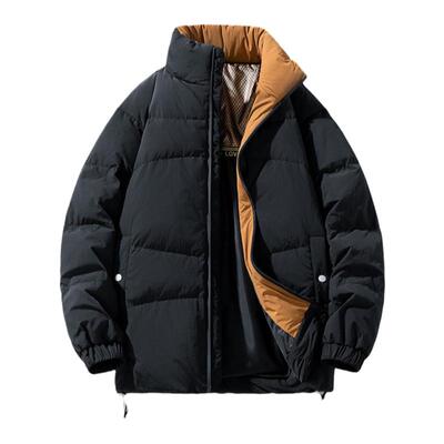 大码男士保暖白鸭绒羽绒服