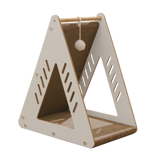 猫抓板瓦楞纸猫抓球剑麻耐磨耐抓立式大号带逗猫球铛磨爪器猫玩具