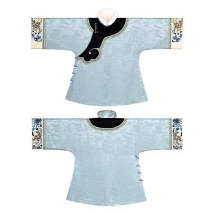 蓝叶锦玉丨一城风絮丨秋冬如意大襟原创款袍保暖复古绣花夹棉上袄