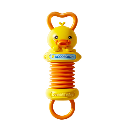 迷你小黄鸭手风琴婴儿玩具宝宝抓握训练儿童益智早教音乐手拉风琴