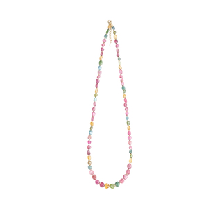 Shang原创天然碧玺项链女吊坠颈链锁骨链彩色碧玺手链节日礼物