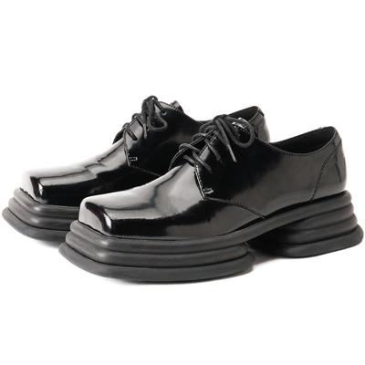 littlegood英伦风厚底小众小皮鞋