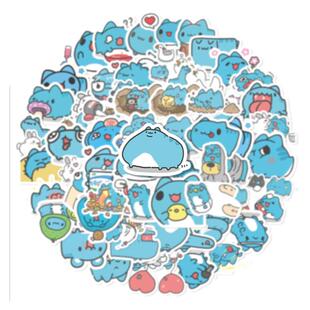 60张猫猫虫咖波贴纸手机壳DIY贴纸水杯装饰贴纸行李箱贴纸笔记本电脑贴纸