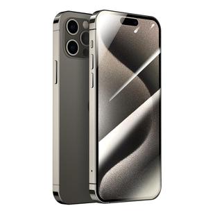 适用苹果15钢化膜iPhone15promax手机膜ip15pro全屏覆盖plus无黑边ipone十五pm平果puls新款保护高清刚化贴膜
