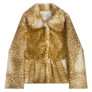 小鹿斑点狐狸环保皮草外套女2025新款海宁爆款洋气年轻款毛毛上衣