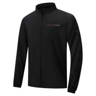 特步男子单风衣2025夏季新款运动训练风衣休闲立领975229140019