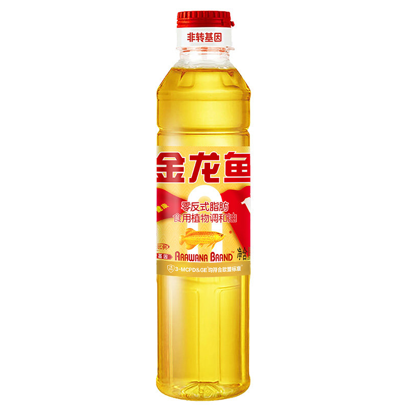 金龙鱼食用植物调和油小瓶家用食用油400ml非转黄金比例食用油