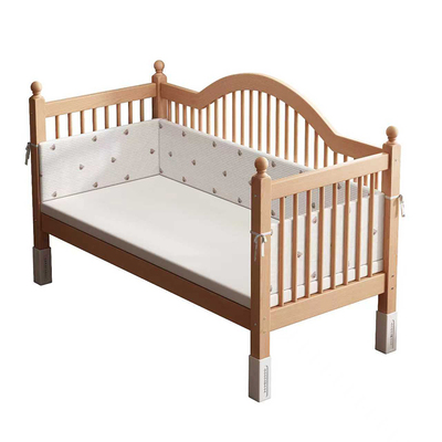 榉木婴儿拼接床实木儿童床