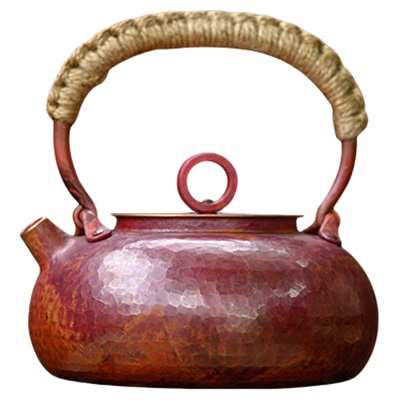 纯紫铜烧水壶手工一体铜壶一张打煮泡茶无涂层红铜煮茶器850毫升