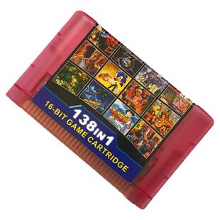 世嘉MD游戏卡138合一超级赌城鳄鱼先生生化战机超级玛丽元素法师