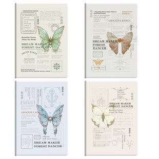 梦瑾2024年新款高颜值超厚笔记本本子大小学生简约风b5胶套课堂笔记考研加厚软皮日记本记录a5办公记事本批发