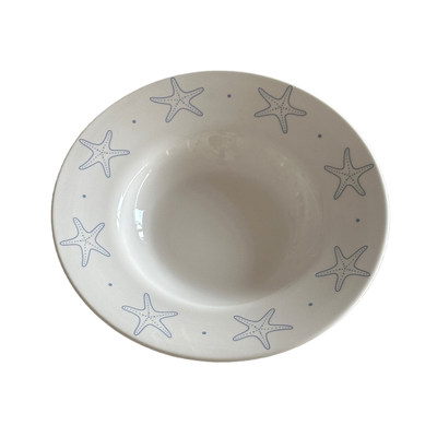 甜美可爱风海星草帽盘陶瓷盘
