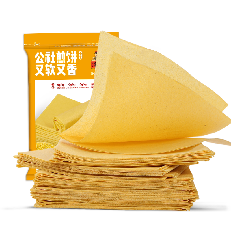 沂蒙公社山东煎饼纯手工玉米煎饼正宗临沂小米大煎饼400g鏊子即食