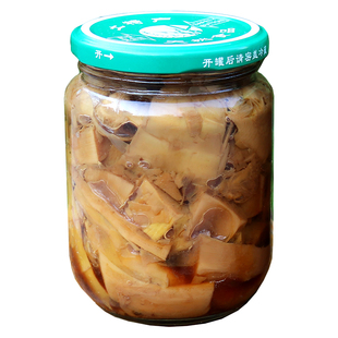 奉化油焖笋瓶装即食下饭菜宁波特产酱油烤笋新鲜春雷竹笋罐头笋丝
