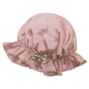 日本原单可爱真丝睡帽帽护发帽子家居月子帽桑蚕丝睡眠发套头巾