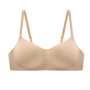 一片式无痕内衣女小胸聚拢秋冬舒适无钢圈1/2杯学生高中生文胸罩