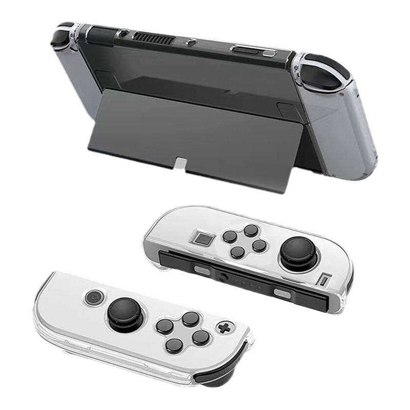 新款任天堂NS全包PC透明硬壳 switch OLED防摔不发黄超薄保护壳