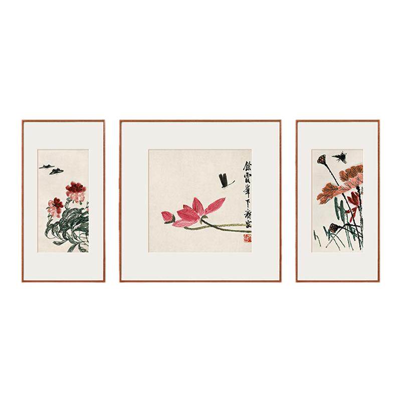 齐白石-荷气生财版画客厅装饰画