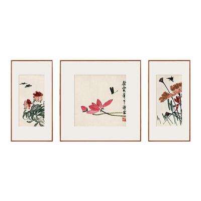 齐白石-荷气生财版画客厅装饰画