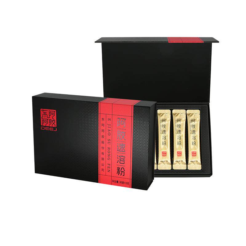 【便携即饮】东阿阿胶速溶粉3g*30袋官方正品即食阿胶粉送礼礼盒