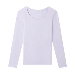 爱美丽空气暖Max随心裁远红外发热圆领保暖内衣秋上衣女防寒修身