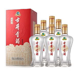 古井贡酒浓香型白酒经典45度500ml×6瓶纯粮食酒整箱（无礼品袋）