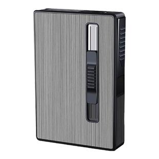 气电二用细支烟盒20支装自动弹防风金属便携超薄创意个性女点烟器