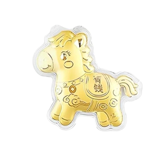 招财黄金钥匙扣男女情侣手机包包挂件卡通小马新年礼物伴手礼暴富