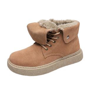 Goldlion大棉鞋男款2025新款冬季东北旅游保暖加厚舒适短筒雪地靴