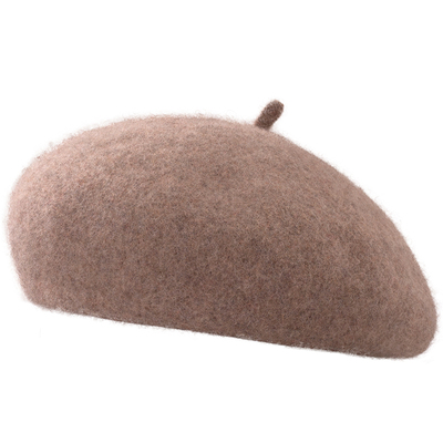 西米莱格羊毛贝雷帽女秋冬季新款