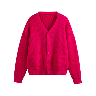 慵懒风软糯宽松慵懒毛衣开衫