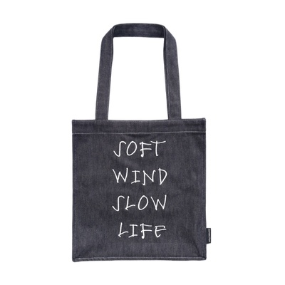 原创刺绣撞色大容量牛仔托特包