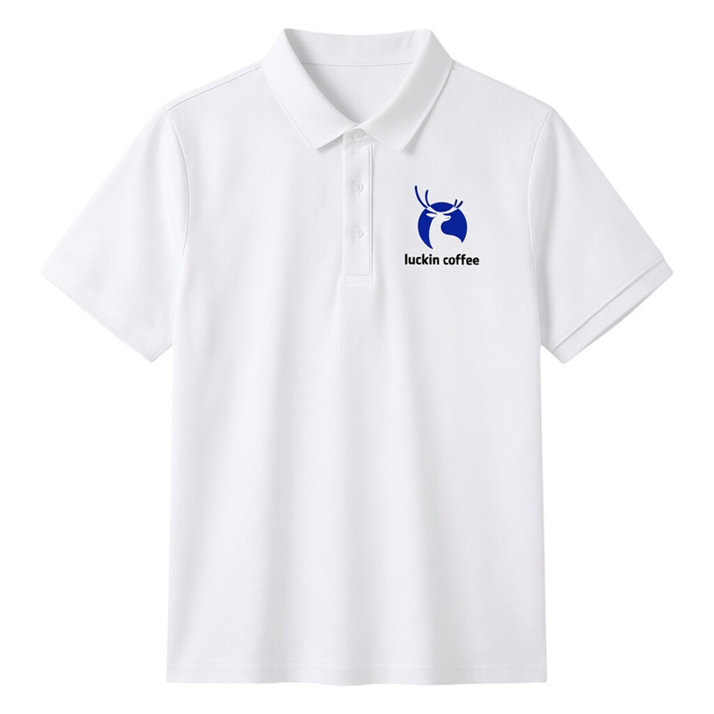 夏季冰丝短袖餐饮服务员POLO衫