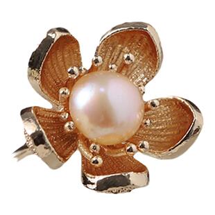 青雀记手工发簪汉服小钗中国古典风发钗珍珠花朵头饰发饰 金玲花