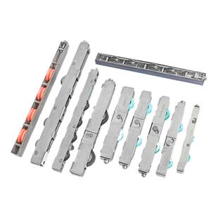 双层中空玻璃塑钢推拉门地滑轮重型铝合金阳台移门导轨下滑轮滚轮