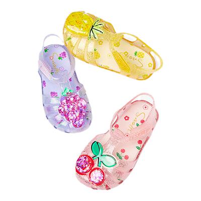 斯纳菲女童果冻凉鞋夏季软底防滑