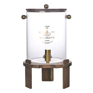 2026新款大容量耐高温玻璃冷水壶带龙头酒店可乐饮料加热凉茶桶罐