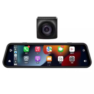 九音汽车载carplay流媒体后视镜行车记录仪2025新款适用华为hicar