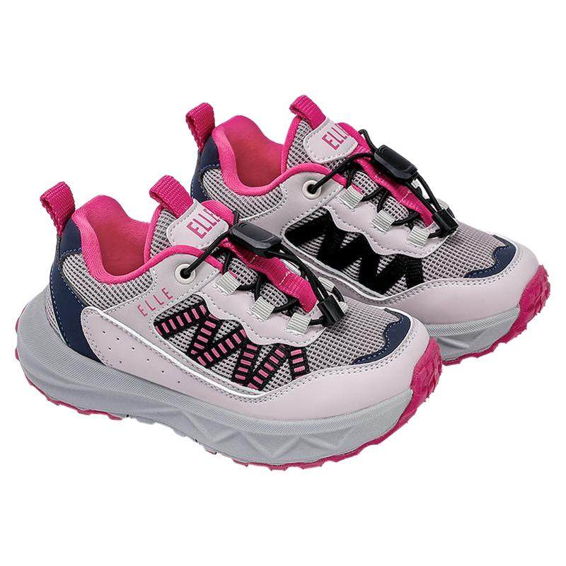 ELLEkids减震软底儿童运动鞋防滑耐磨女童跳绳鞋透气男童跑步鞋