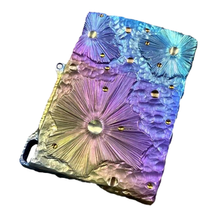 【战壕旗舰店】手工钛合金钢火彩钛珊瑚礁煤油打火机送男友送礼