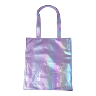 NARS娜斯镭射托特包 紫色蝴蝶梦境系列化妆包 高颜值大容量收纳包