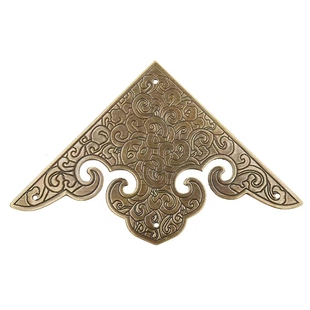 中式全纯铜刻花线条包角窗户桌面画框直角片装饰角花衣橱柜门护角